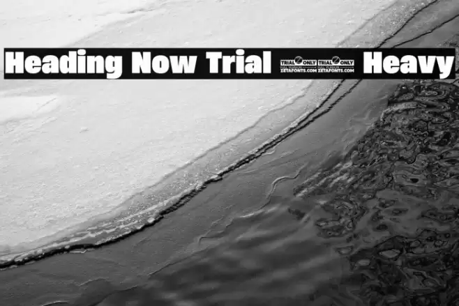 Heading Now Trial 68 Heavy Font examples