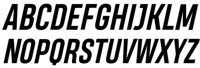 Heading Pro Trial Bold Italic Шрифта ВЕРХНИЙ