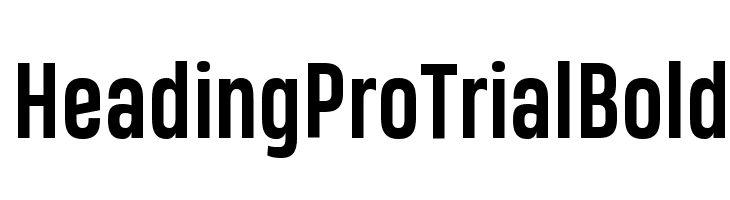 Heading Pro Trial Bold  Free Fonts Download