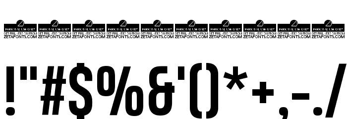 Heading Pro Trial Bold Font OTHER CHARS