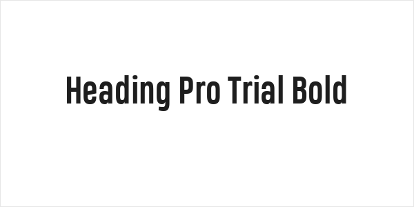 Heading Pro Trial Bold Logo