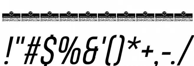 Heading Pro Trial Book Italic Font OTHER CHARS