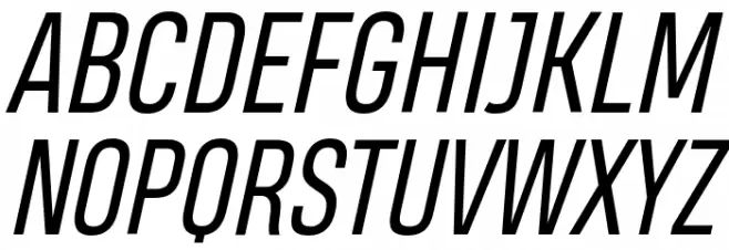Heading Pro Trial Book Italic Fonte MAIÚSCULAS