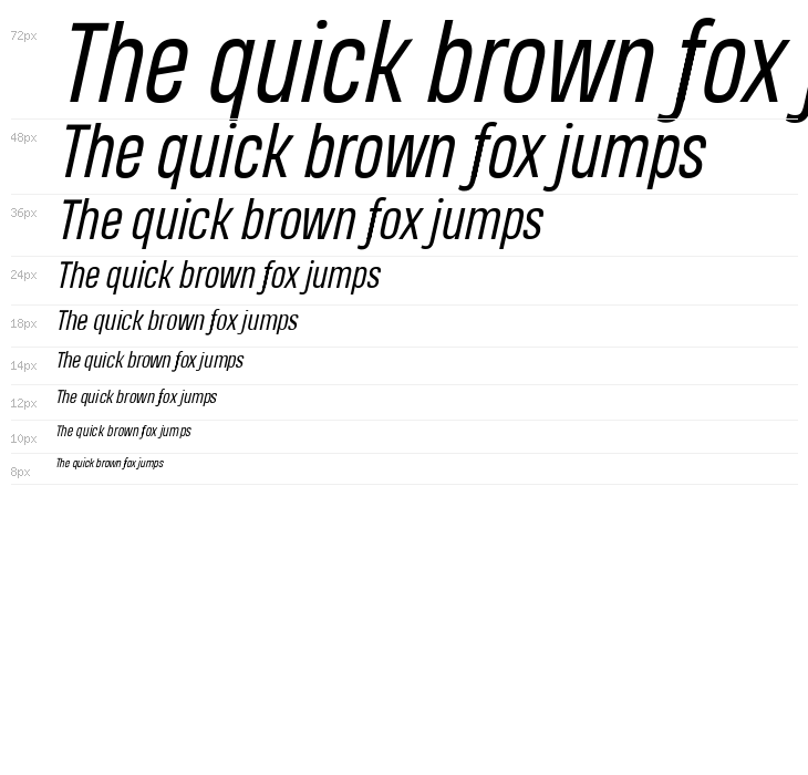 Heading Pro Trial Book Italic Waterfall