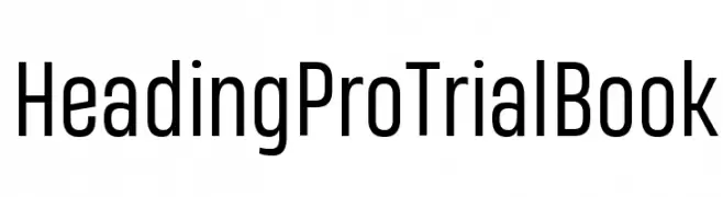 Heading Pro Trial Book  Fuentes Gratis Descargar
