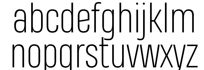 Heading Pro Trial ExtraLight Font LOWERCASE