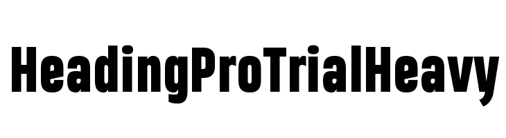 Heading Pro Trial Heavy  baixar fontes gratis