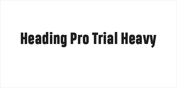 Heading Pro Trial Heavy Logo