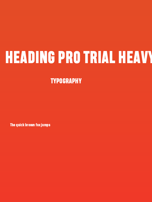 Heading Pro Trial Heavy Poster