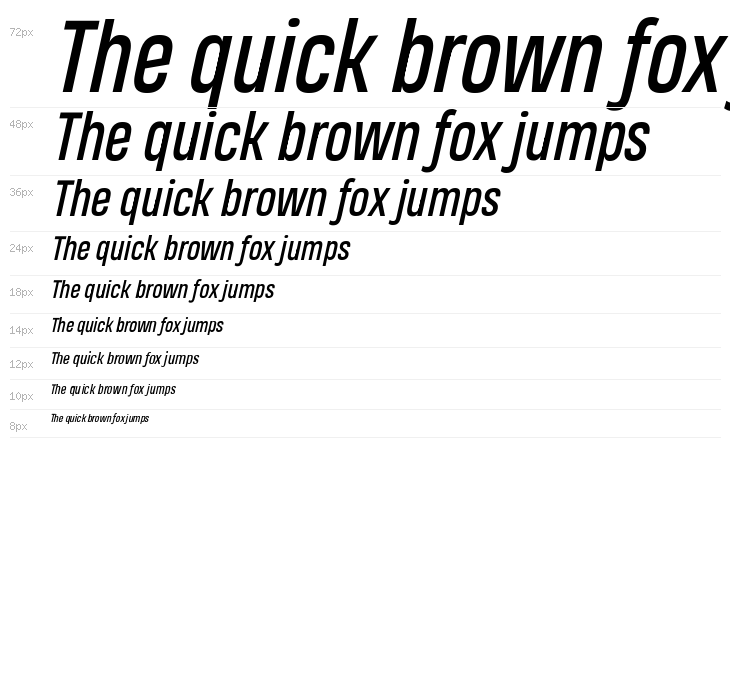 Heading Pro Trial Italic Waterfall