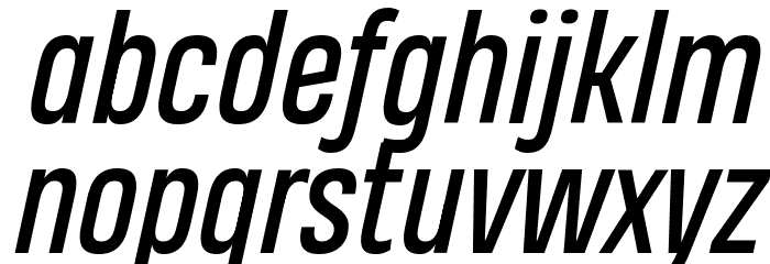 Heading Pro Trial Italic Font LOWERCASE