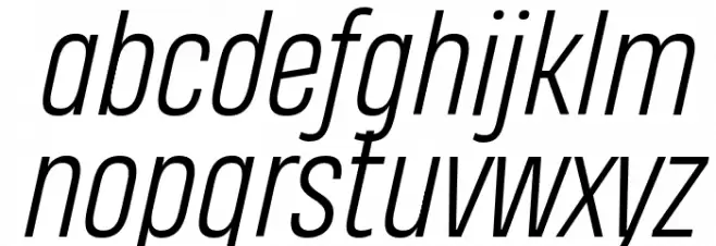Heading Pro Trial Light Italic Fonte MINÚSCULAS