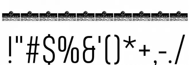 Heading Pro Trial Light Font OTHER CHARS