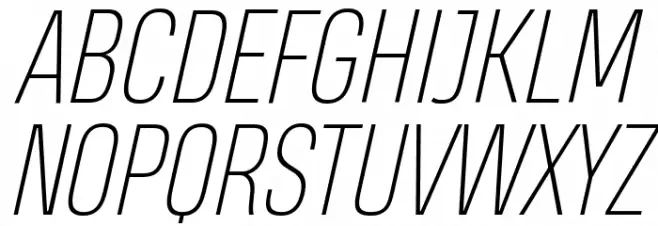 Heading Pro Trial Thin Italic Font Litere mari