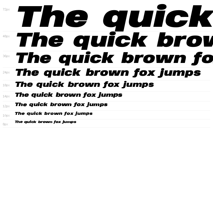 Heading Pro Wide Trial Black Italic Waterfall