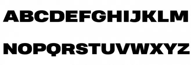 Heading Pro Wide Trial Black Шрифта ВЕРХНИЙ