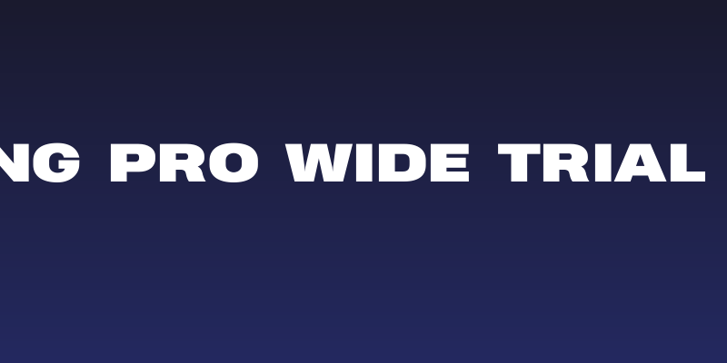 Heading Pro Wide Trial Black Social Header