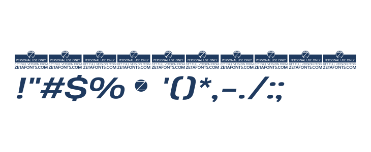 Heading Pro Wide Trial Bold Italic Other Characters