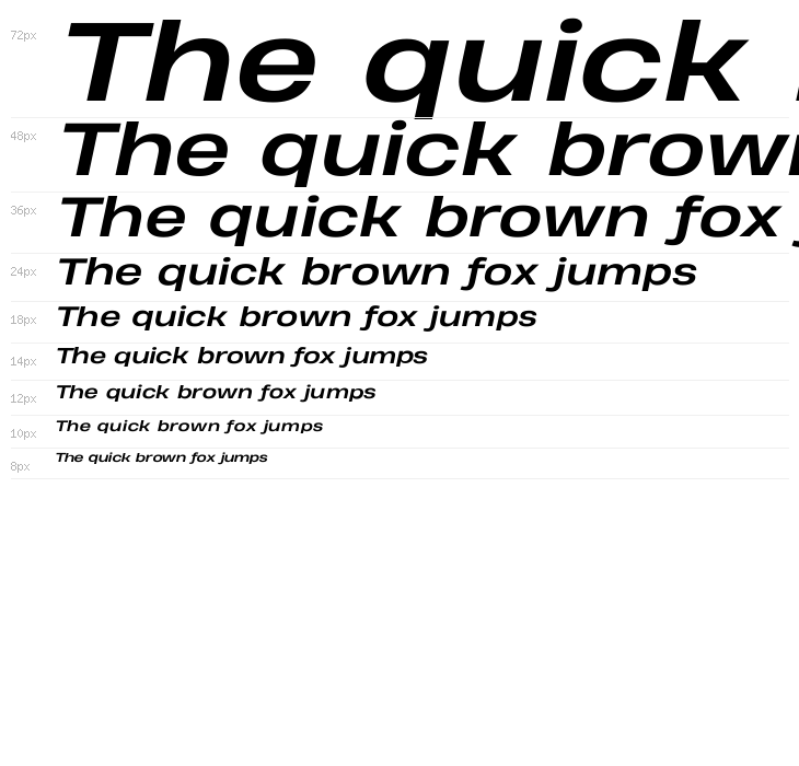 Heading Pro Wide Trial Bold Italic Waterfall