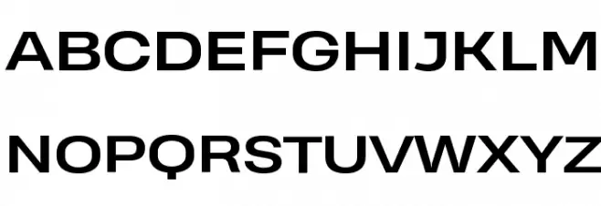 Heading Pro Wide Trial Bold Font Litere mari