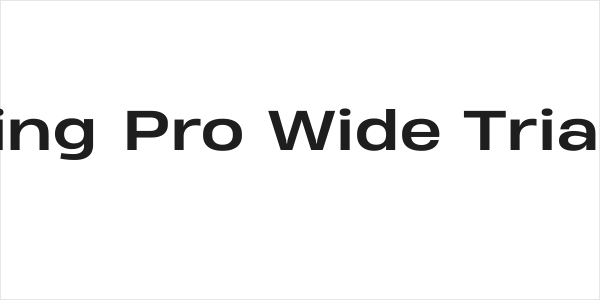 Heading Pro Wide Trial Bold Logo