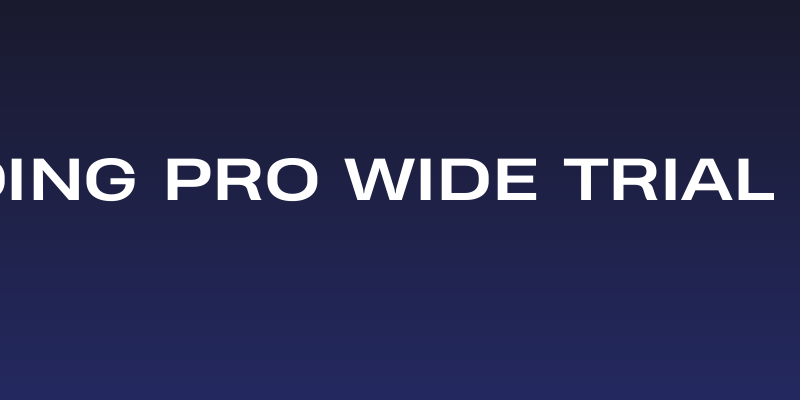 Heading Pro Wide Trial Bold Social Header
