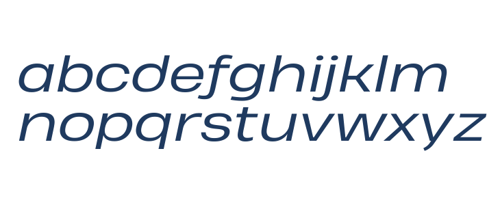 Heading Pro Wide Trial Book Italic Lowercase