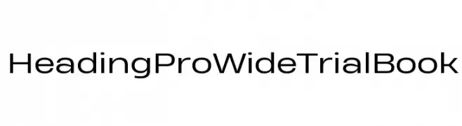 Heading Pro Wide Trial Book  Fuentes Gratis Descargar