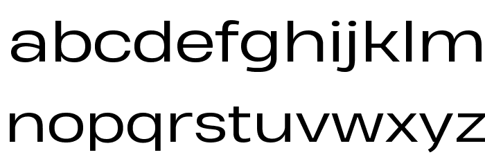 Heading Pro Wide Trial Book Font LOWERCASE
