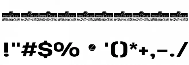 Heading Pro Wide Trial ExtraBold Font OTHER CHARS