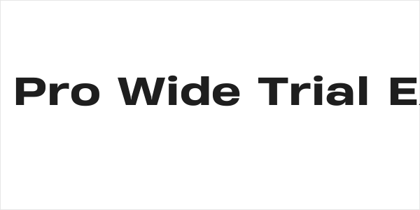 Heading Pro Wide Trial ExtraBold Logo