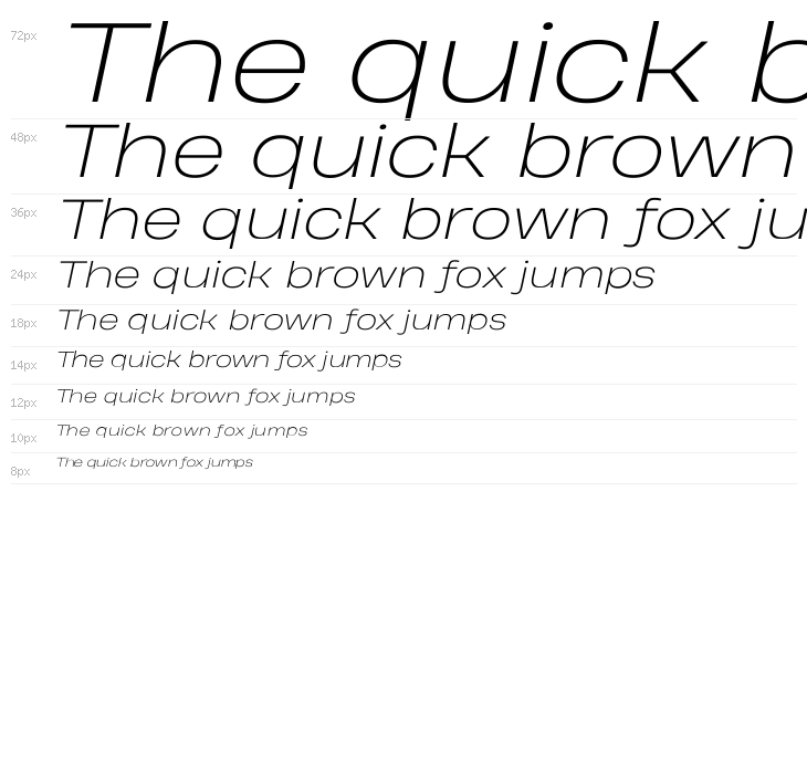 Heading Pro Wide Trial ExtraLight Italic Waterfall