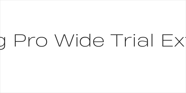 Heading Pro Wide Trial ExtraLight Logo