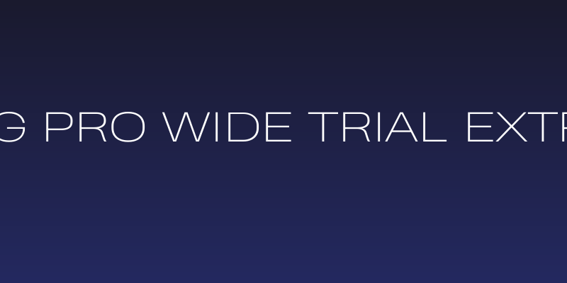 Heading Pro Wide Trial ExtraLight Social Header