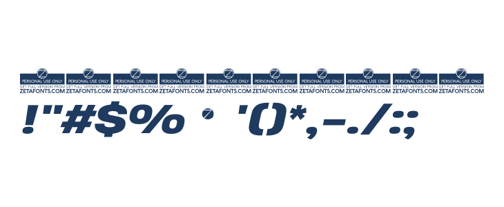 Heading Pro Wide Trial Heavy Italic Other Characters