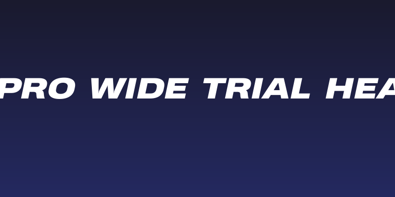 Heading Pro Wide Trial Heavy Italic Social Header