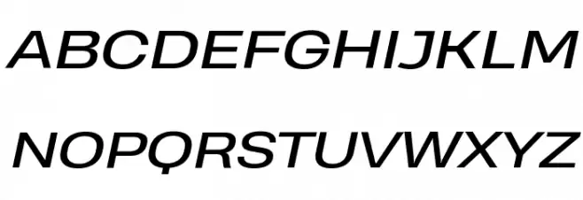 Heading Pro Wide Trial Italic Polices MAJUSCULES