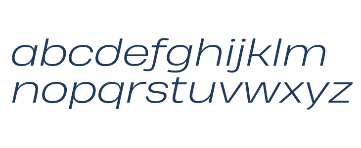 Heading Pro Wide Trial Light Italic Lowercase