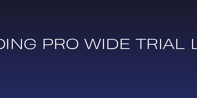 Heading Pro Wide Trial Light Social Header