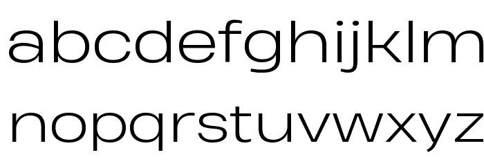Heading Pro Wide Trial Light Font LOWERCASE