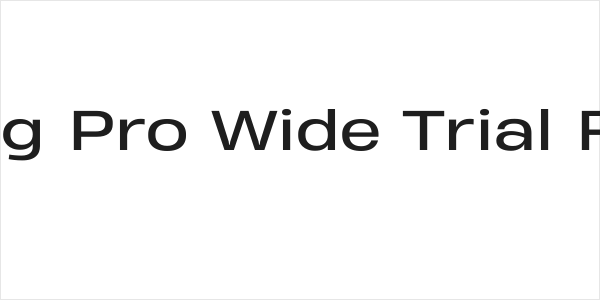 Heading Pro Wide Trial Regular Logo