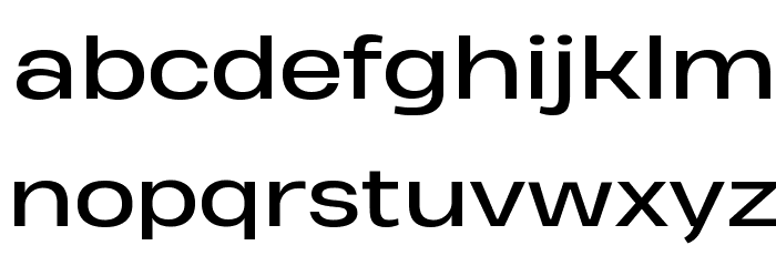 Heading Pro Wide Trial Regular Font LOWERCASE