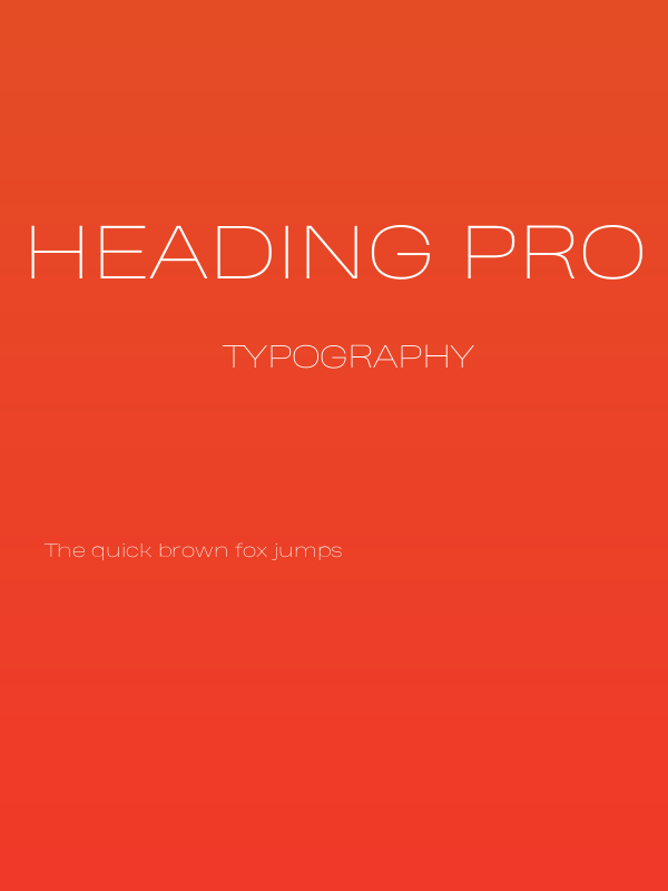 Heading Pro Wide Trial Thin Poster