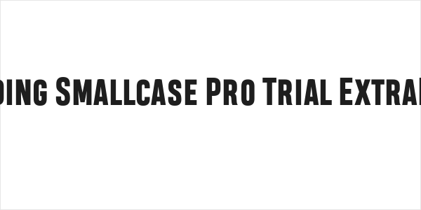 Heading Smallcase Pro Trial ExtraBold Logo