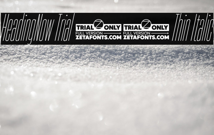 HeadingNow Trial 01 Thin Italic Example 2