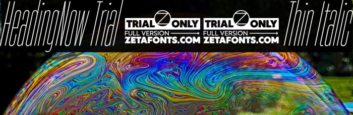HeadingNow Trial 01 Thin Italic Example 3