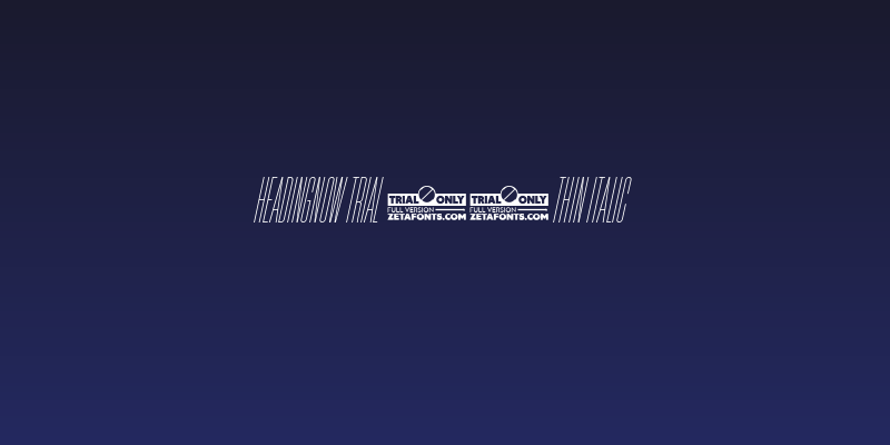 HeadingNow Trial 01 Thin Italic Social Header