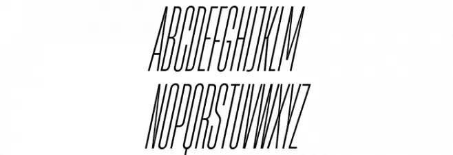 HeadingNow Trial 02 Light Italic 字体 大写