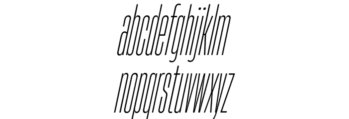 HeadingNow Trial 02 Light Italic Font LOWERCASE