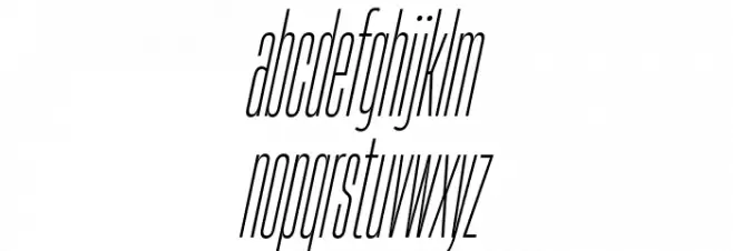 HeadingNow Trial 02 Light Italic Fonte MINÚSCULAS
